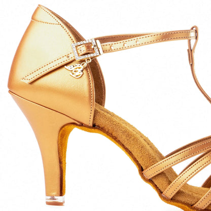 Style 217 - Tan Leather Latin Shoes