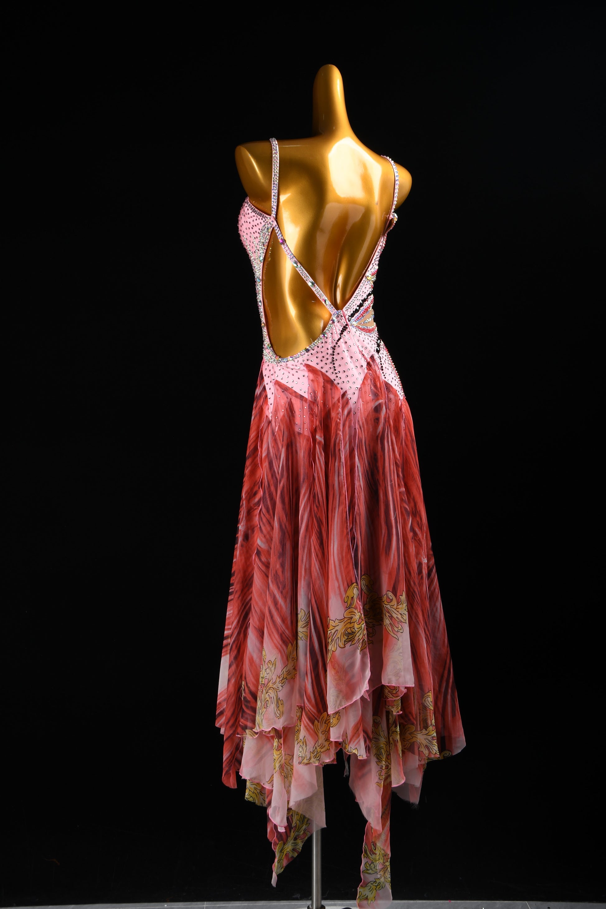 Crystal Embellished Smooth Dress