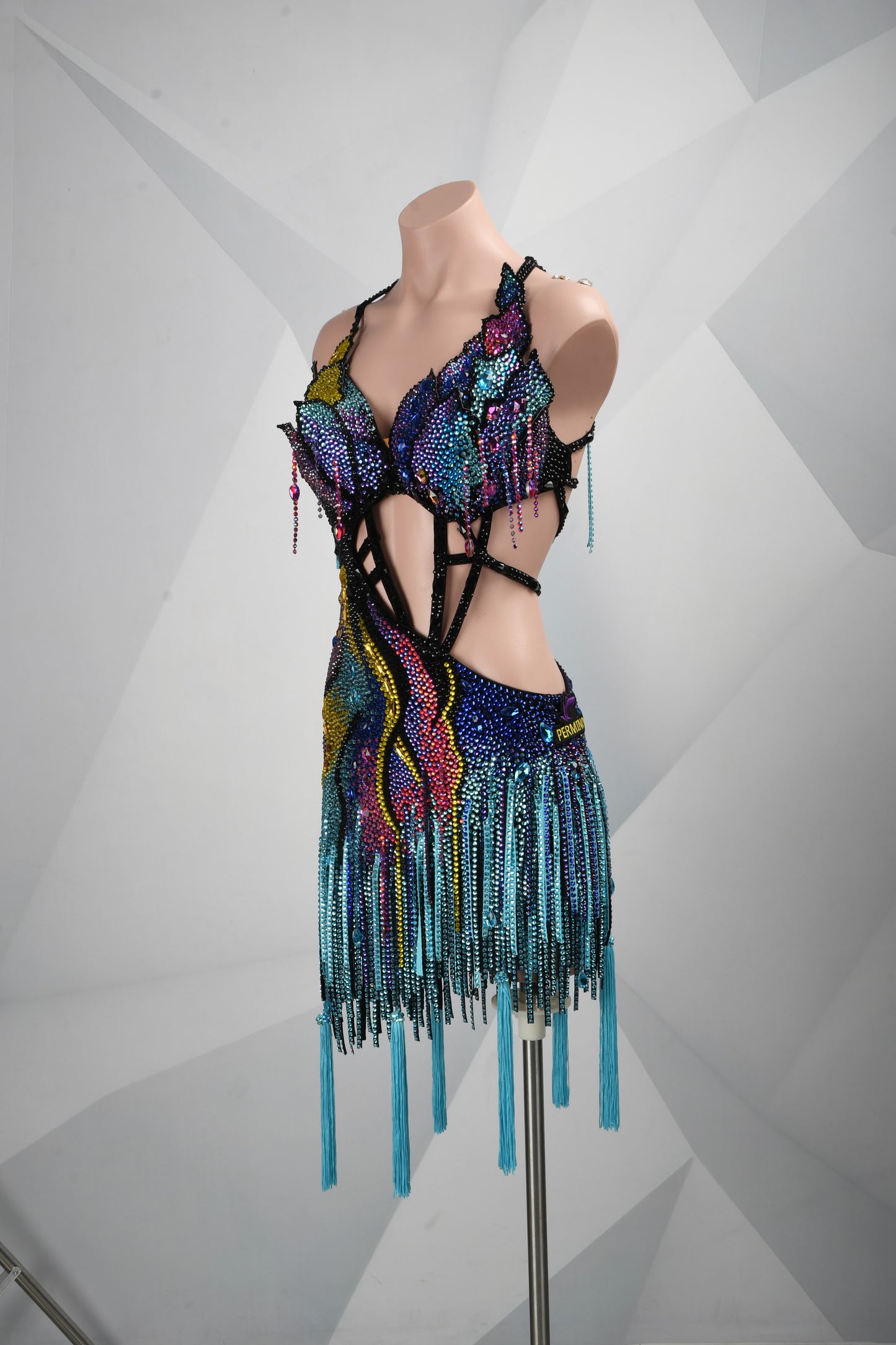A Meteor Shower of Crystals | Latin Dance Dress | DSC_2094