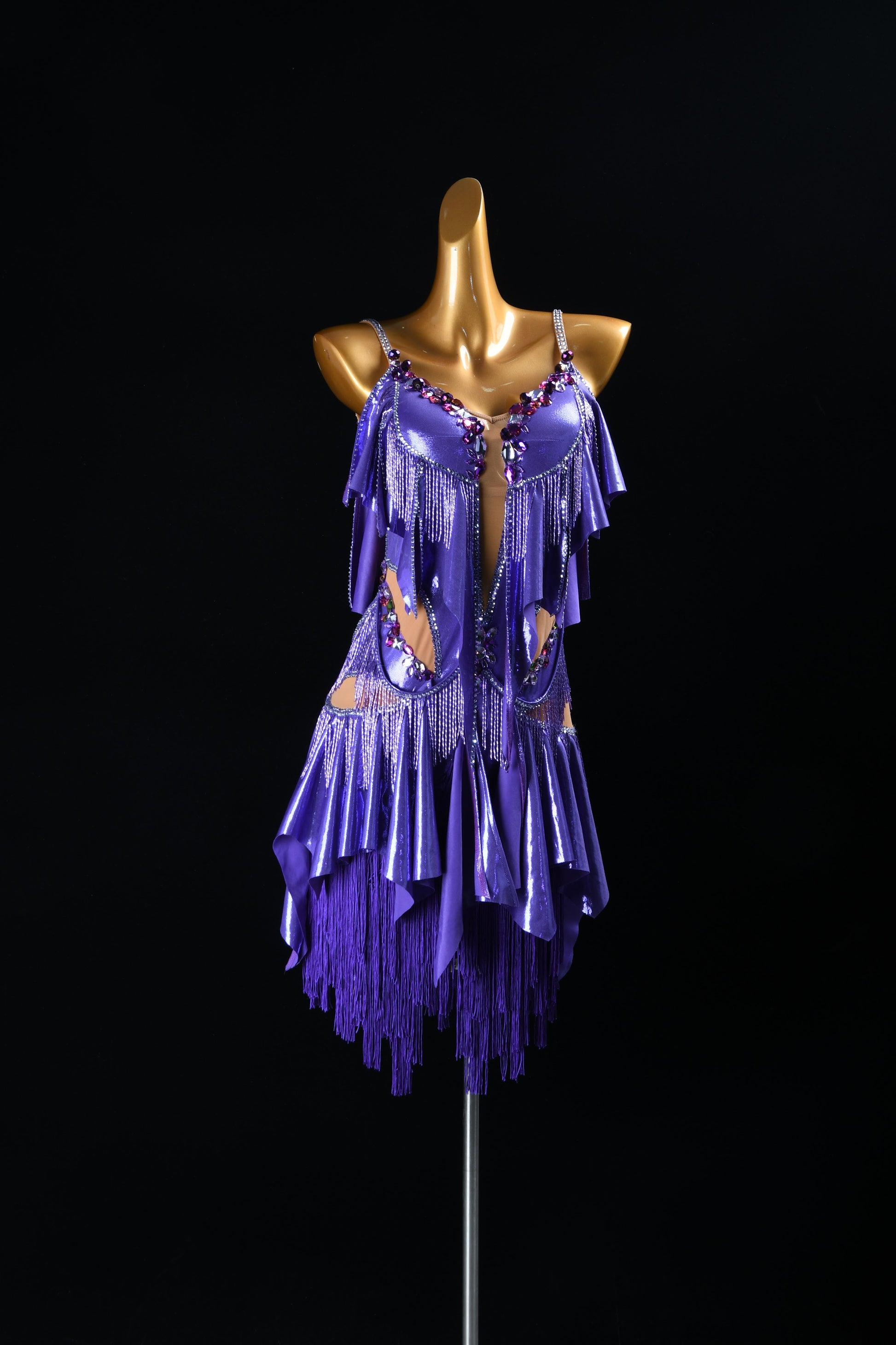 Rhinestone Latin Dress