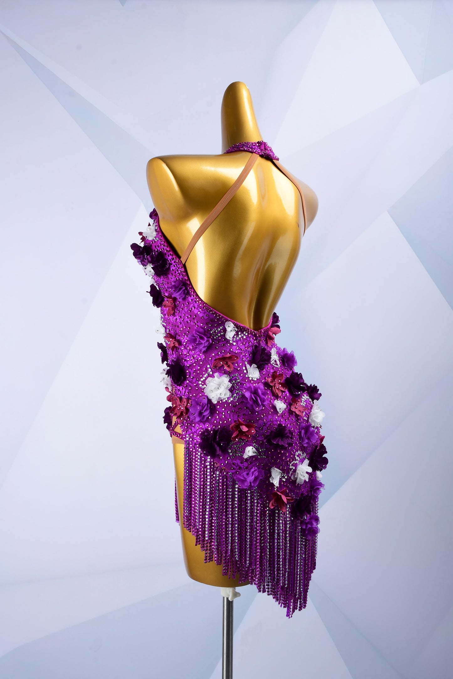 Custom Rhinestone Latin Dress
