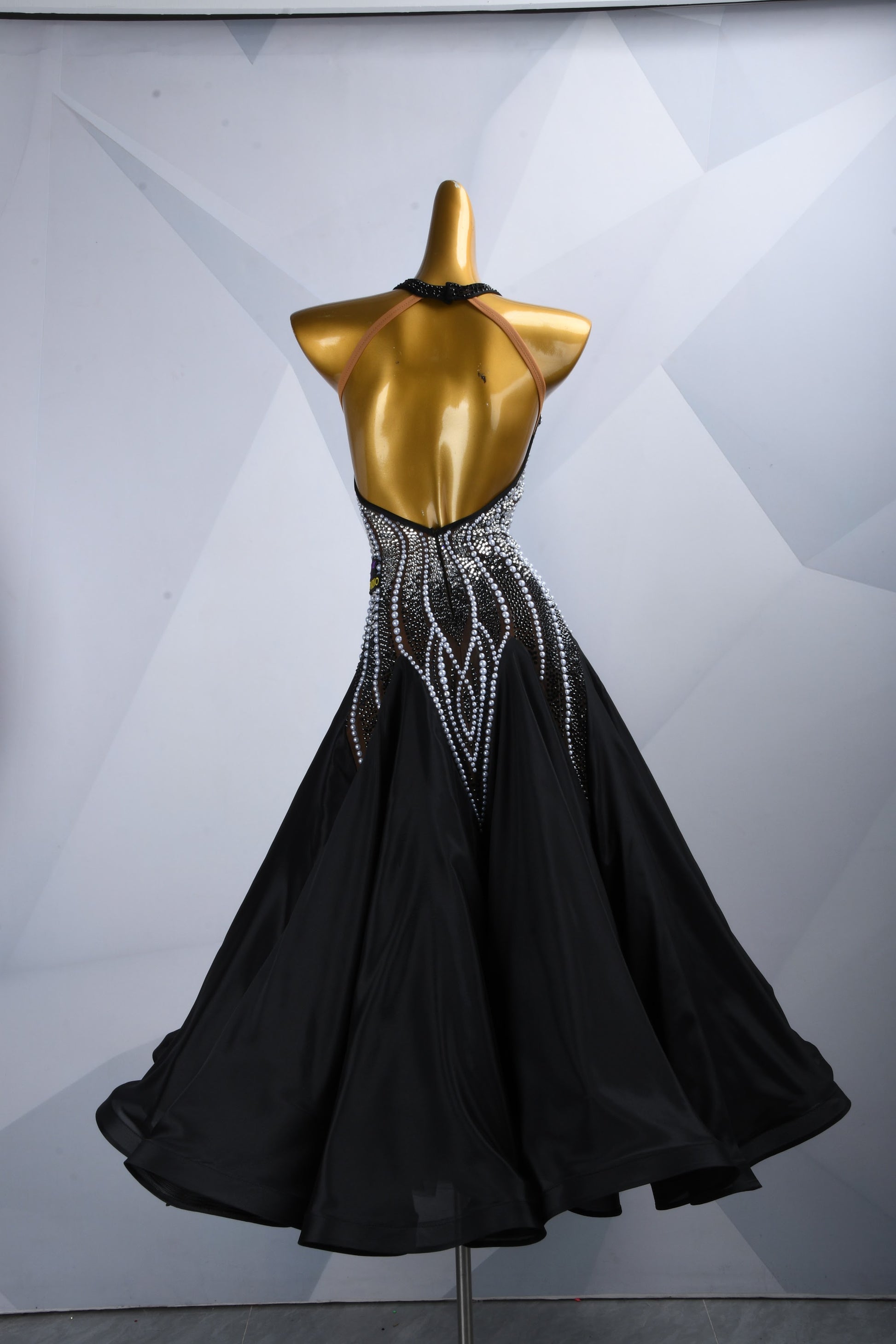 Custom Black Ballroom Dress