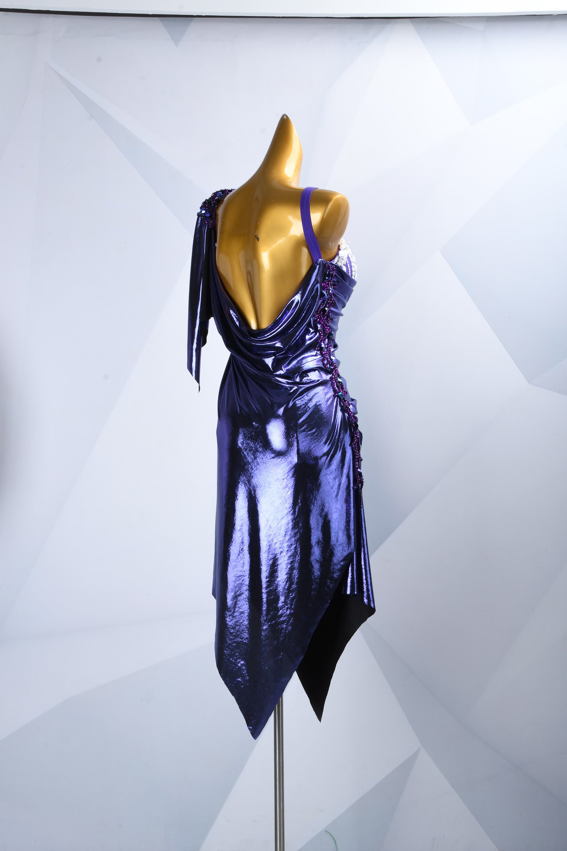 Purple Custom Made Latin Dress