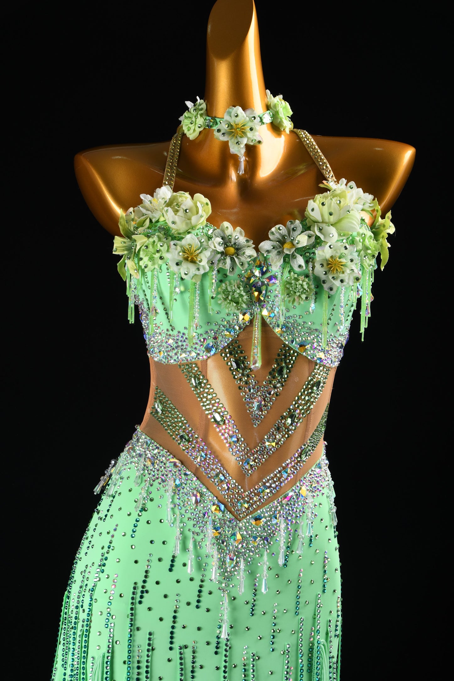 Mint Latin Dance Dress