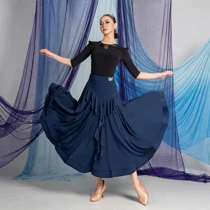 Woman Practice Ballroom Skirt