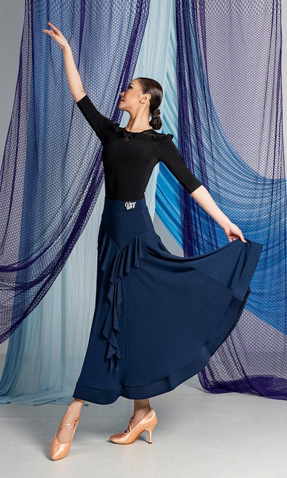 Woman Practice Ballroom Skirt