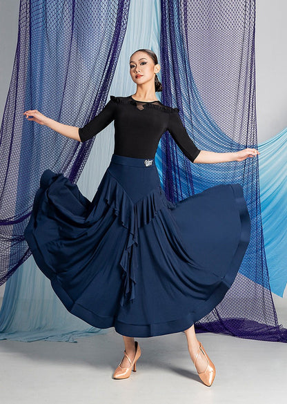 Woman Practice Ballroom Skirt