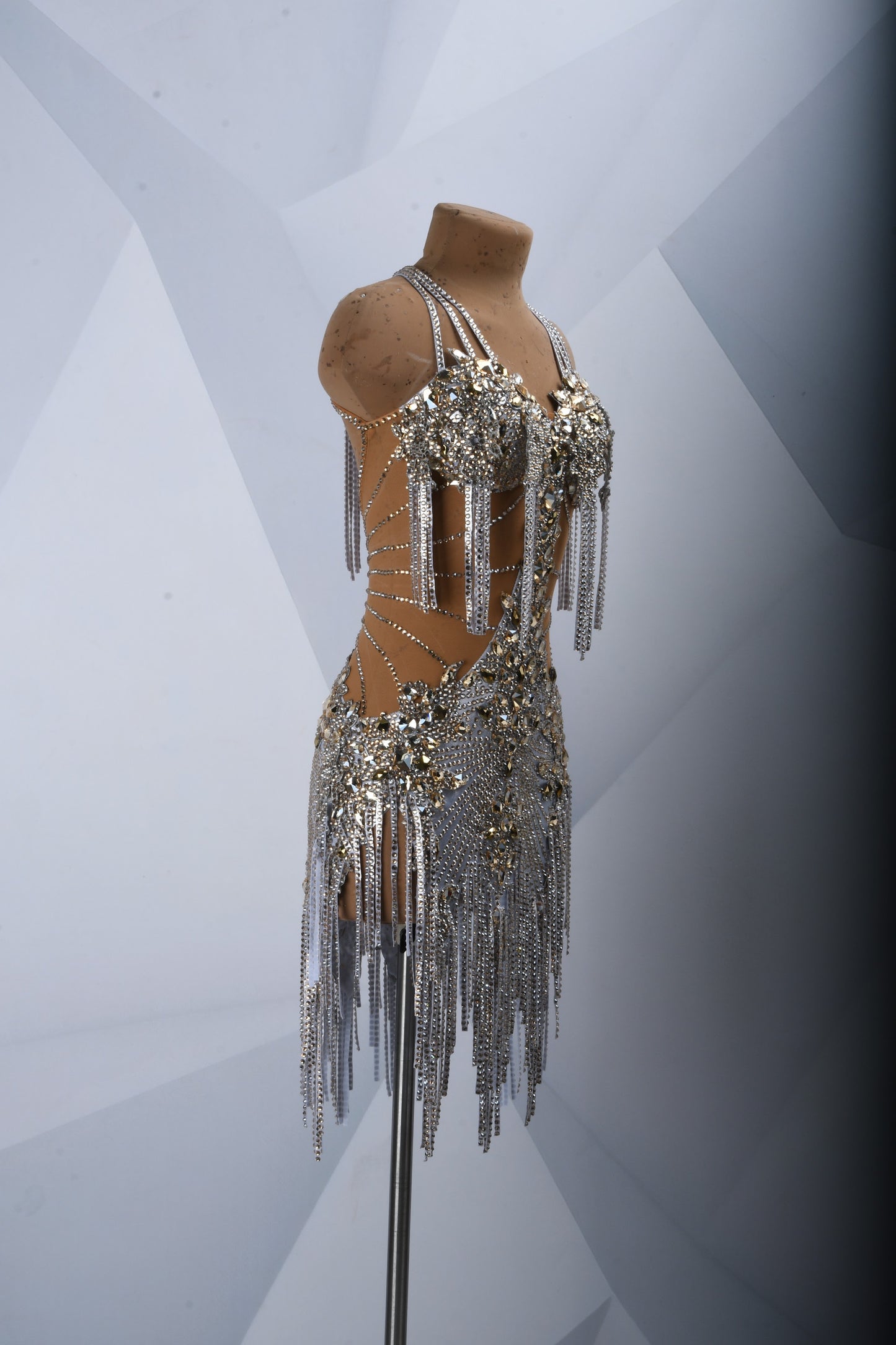 Silver Latin Dance Dress