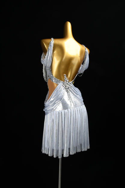 The Art of Silver | Latin Competition Dress | DSC_0976