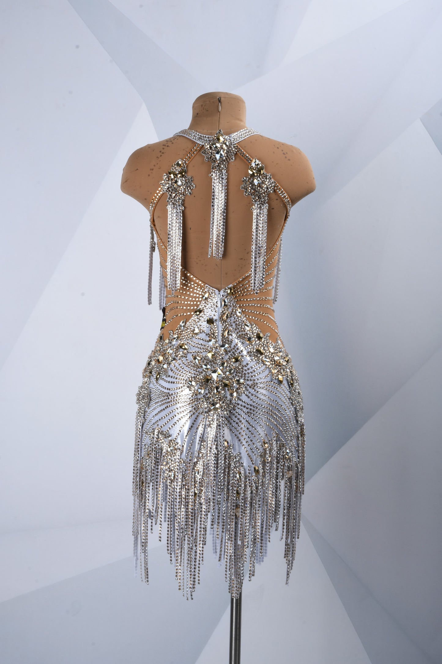 Silver Latin Dance Dress