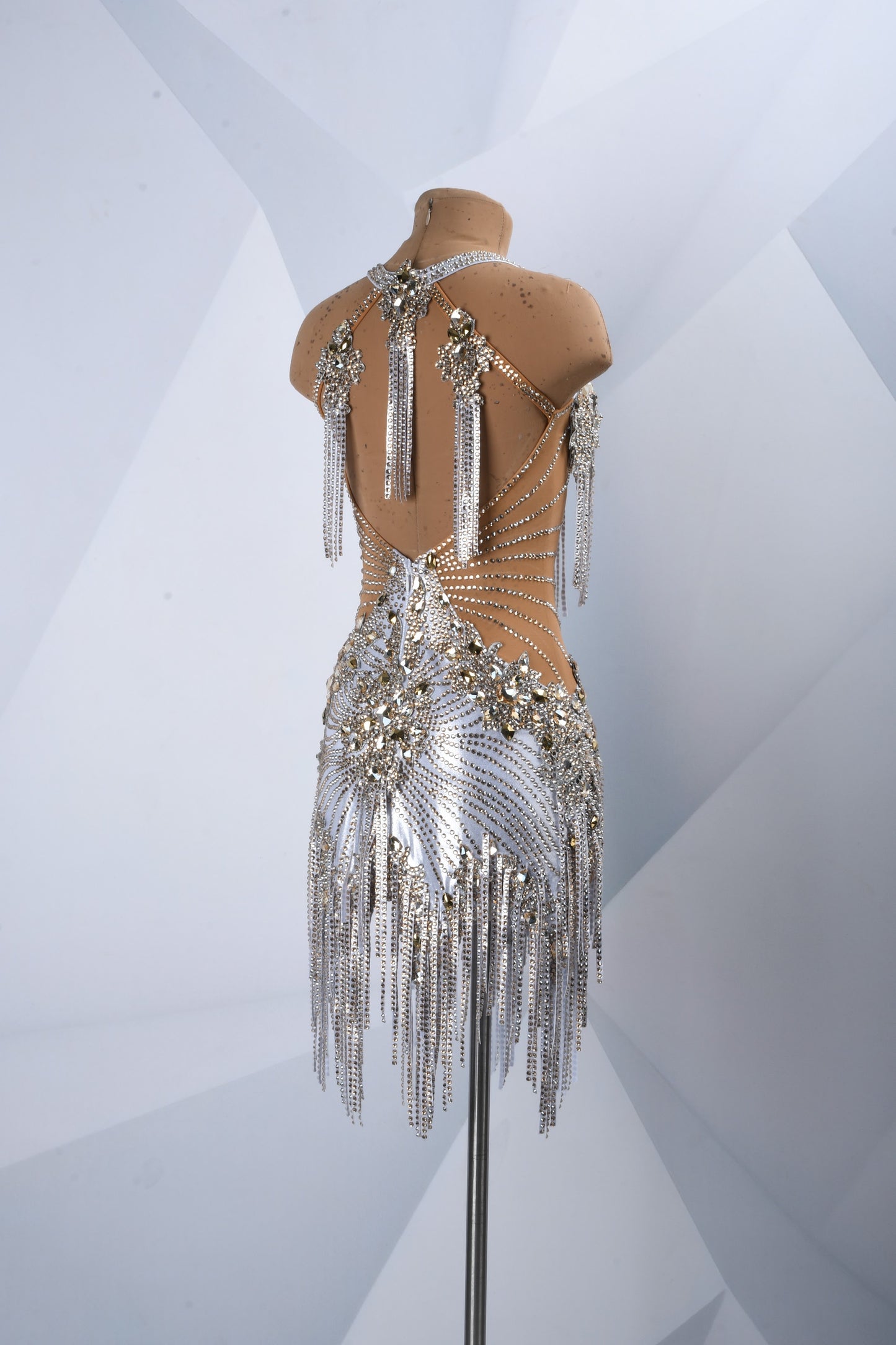 Silver Latin Dance Dress