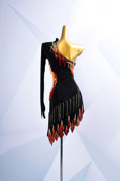 A Slow Burn in Scarlet | Latin Dress For Sale | DSC_4393