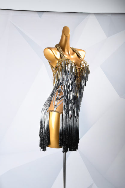 A Meteor Shower of Crystals | Latin Dance Dress | DSC_2094