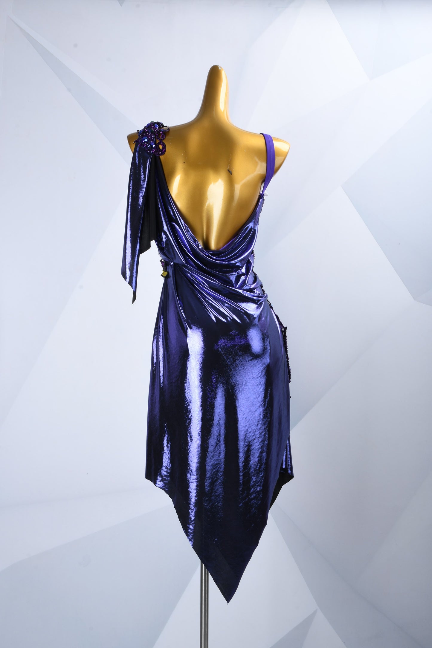 Purple Custom Made Latin Dress