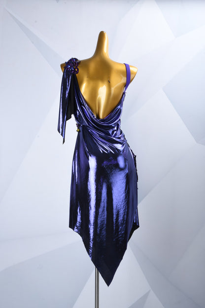 Purple Custom Made Latin Dress