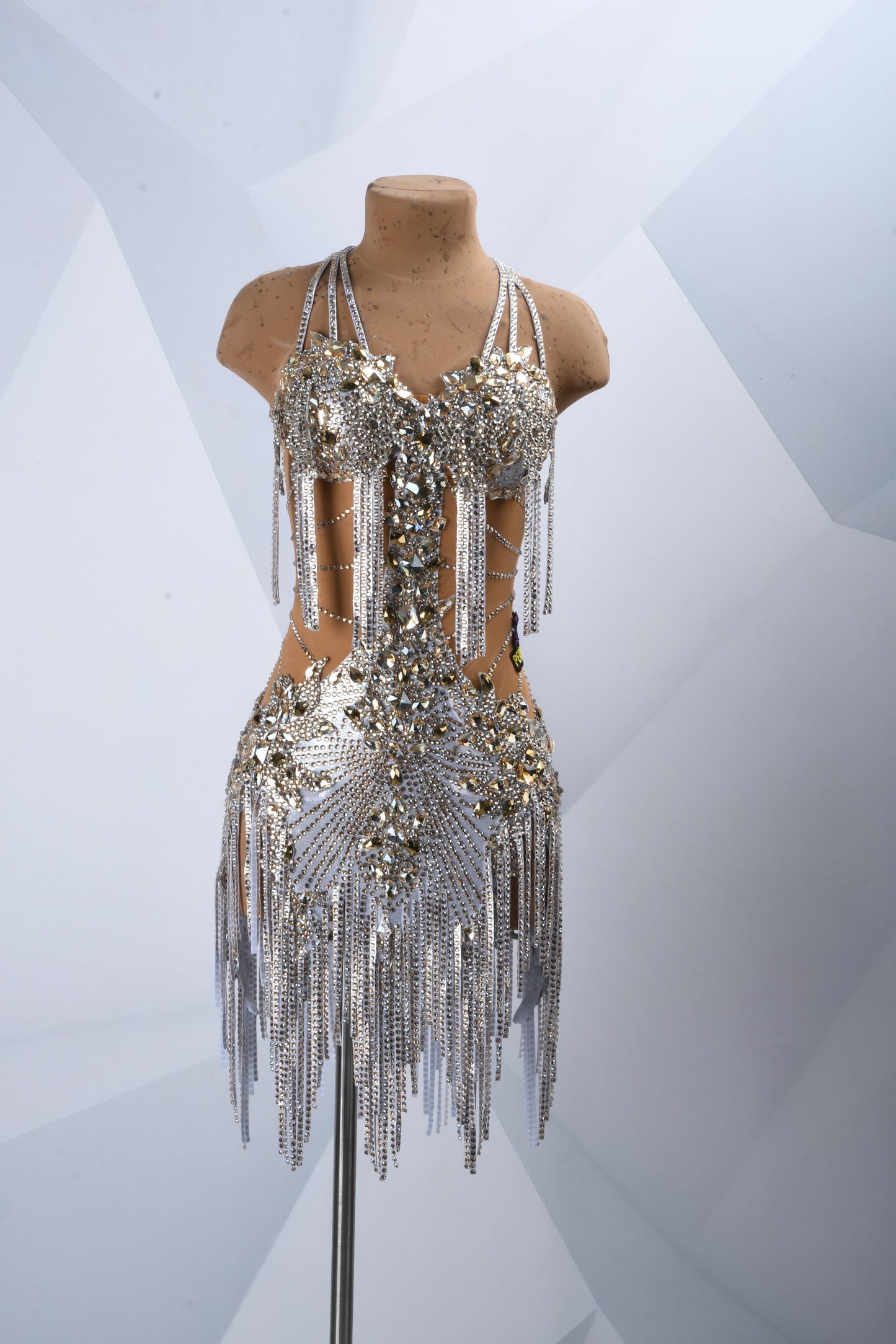 Silver Latin Dance Dress