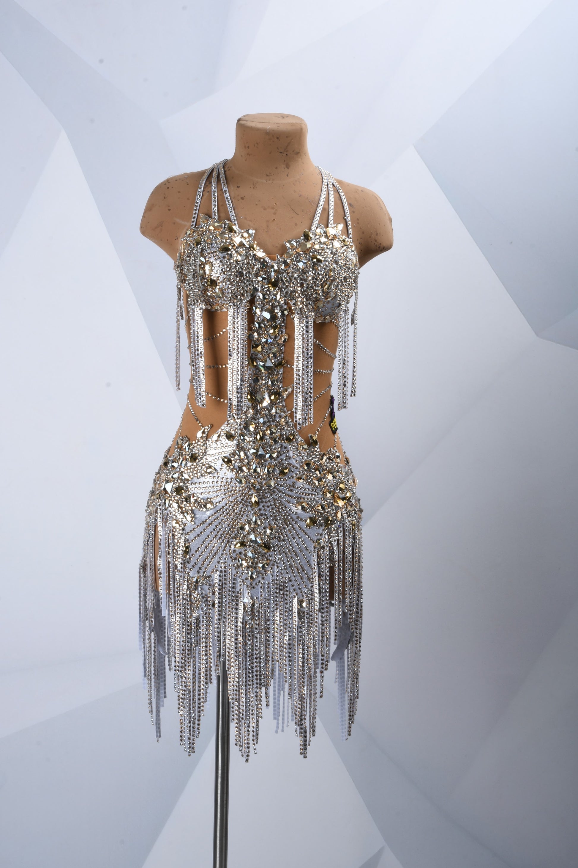 Silver Latin Dance Dress