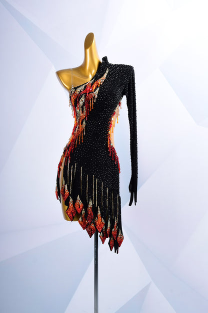 A Slow Burn in Scarlet | Latin Dress For Sale | DSC_4393