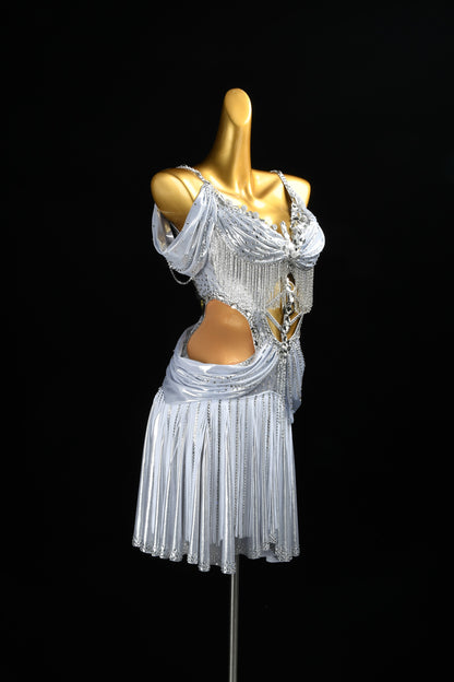 The Art of Silver | Latin Competition Dress | DSC_0976