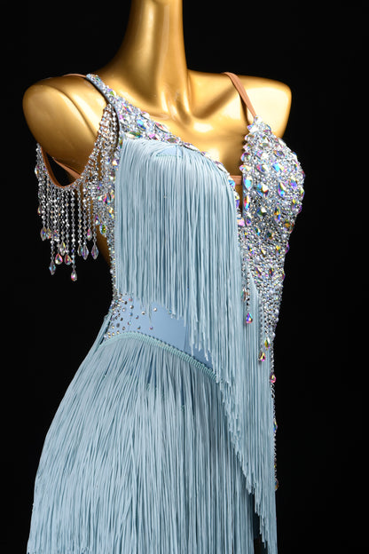 A Vision of Ice and Stardust | Latin Performance Dress | DSC_9024