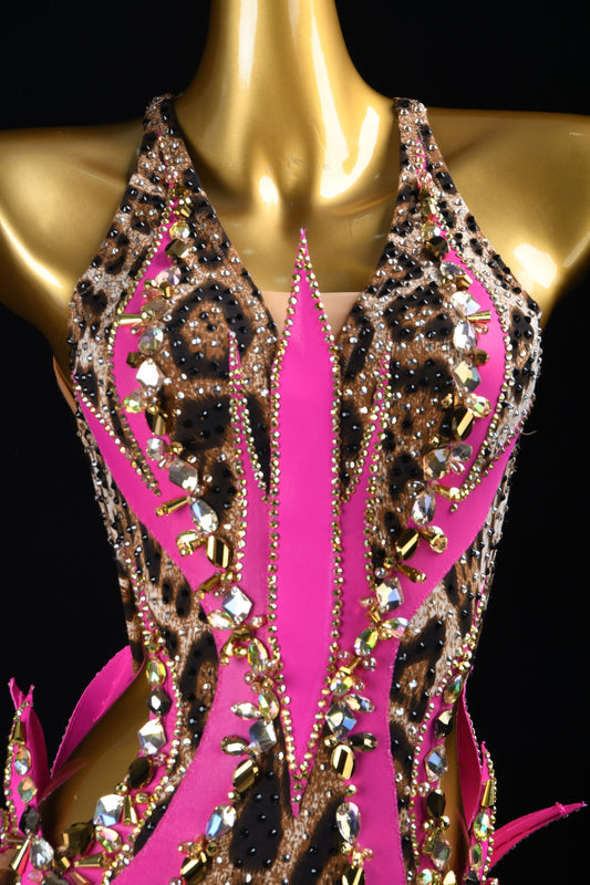 Flaming Wildflower | Latin Rhinestone Dress | DSC_7914
