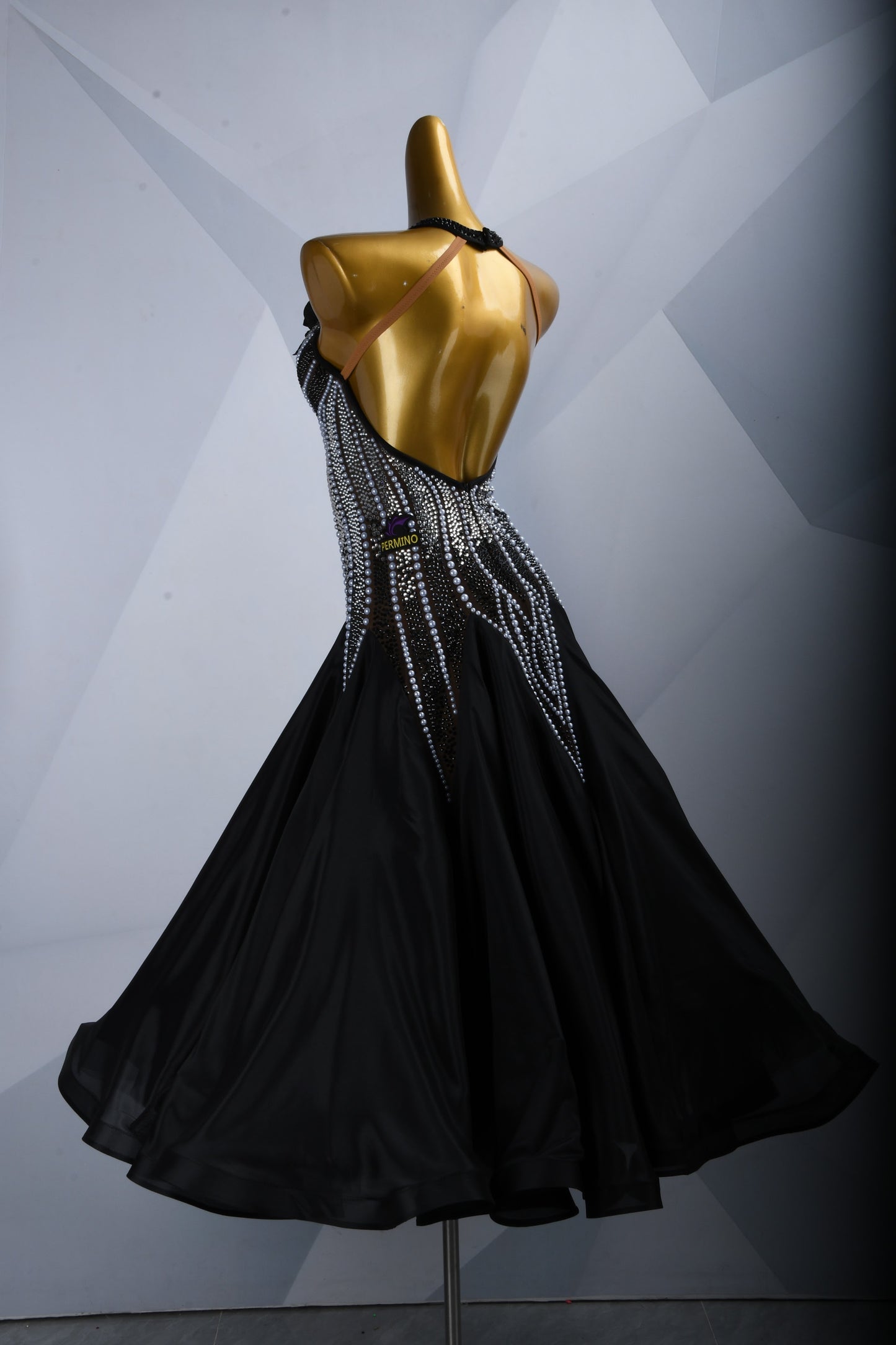 Custom Black Ballroom Dress