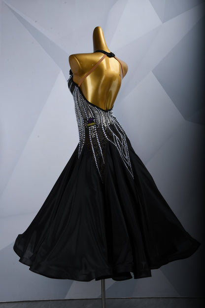 Custom Black Ballroom Dress
