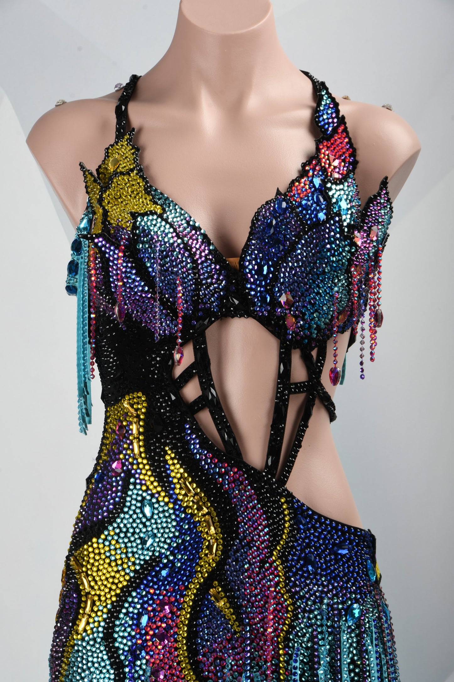 A Meteor Shower of Crystals | Latin Dance Dress | DSC_2094