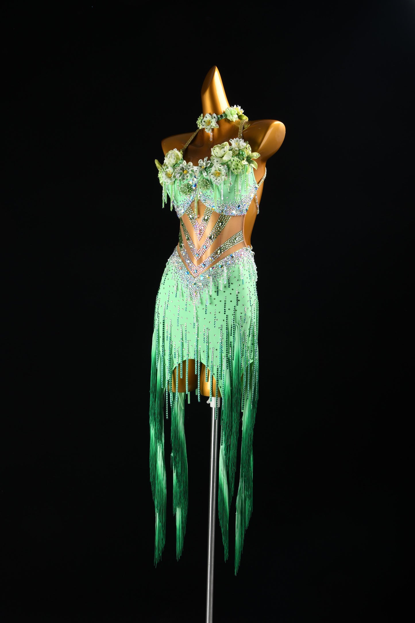 Mint Latin Dance Dress