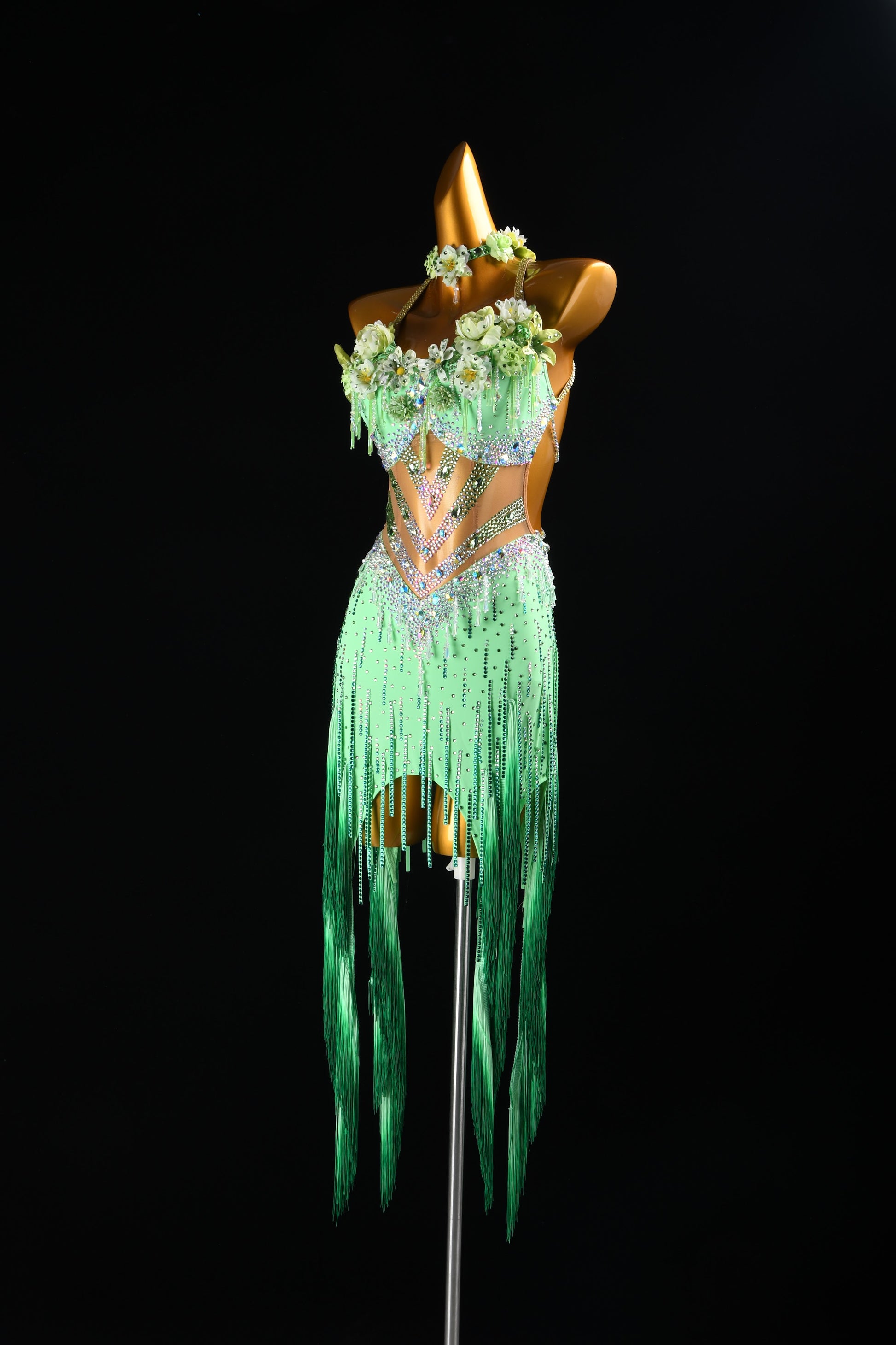 Mint Latin Dance Dress