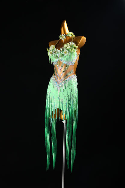 Mint Latin Dance Dress