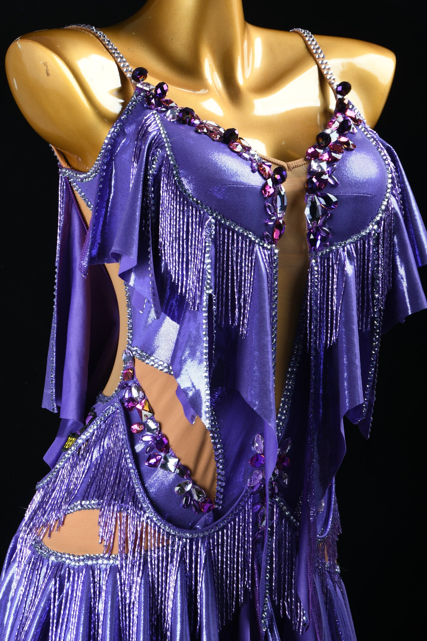 Rhinestone Latin Dress
