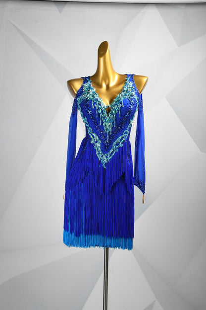 Ocean Flame | Latin Dance Dress | DSC_1036