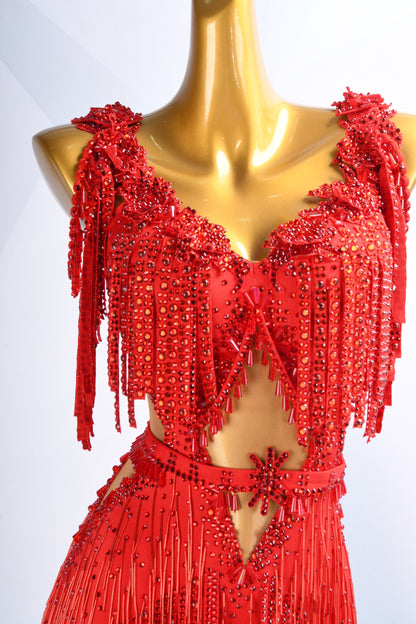 Red Latin Dress