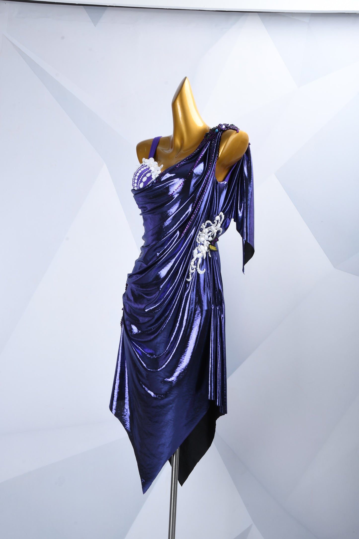 Purple Custom Made Latin Dress