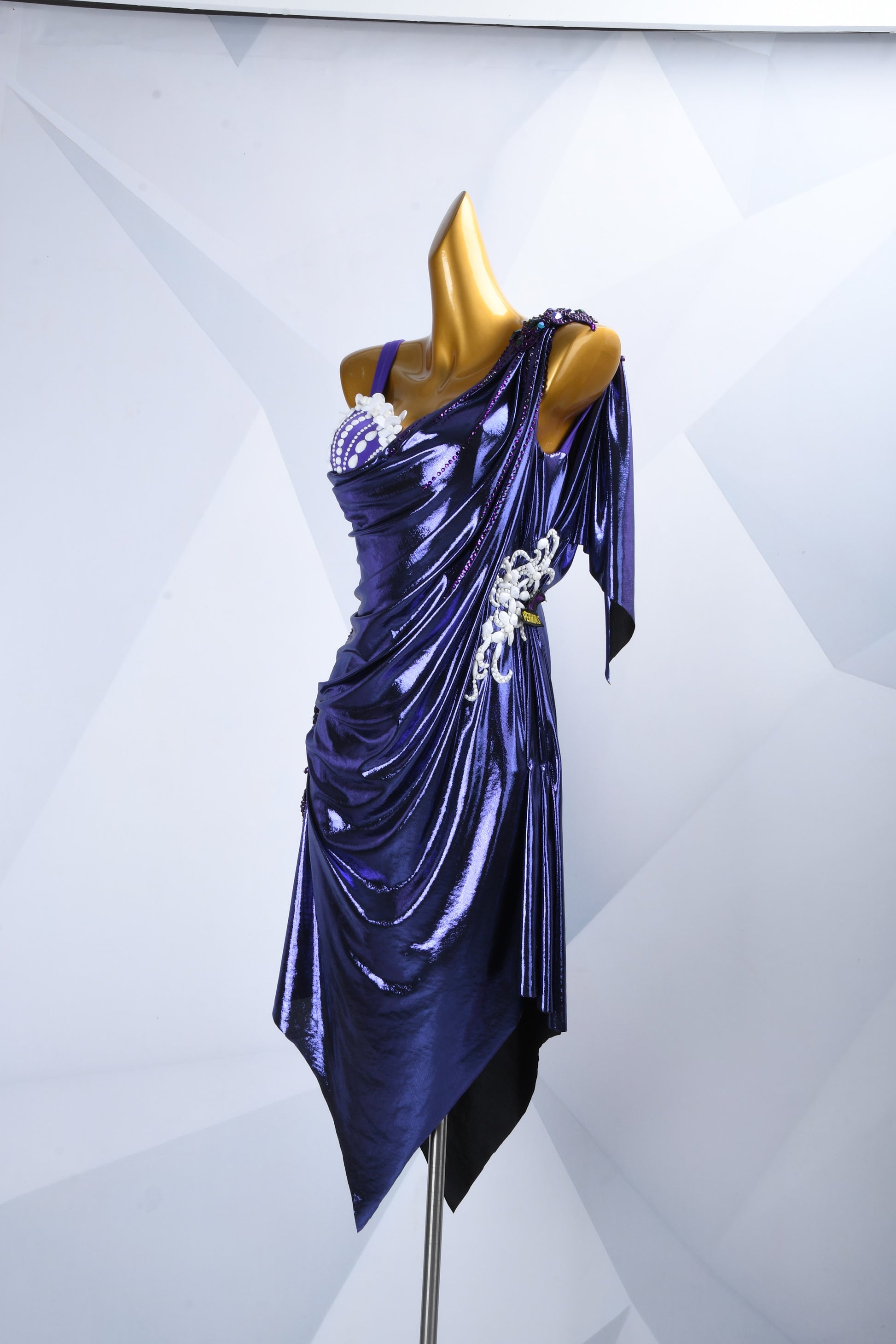 Purple Custom Made Latin Dress