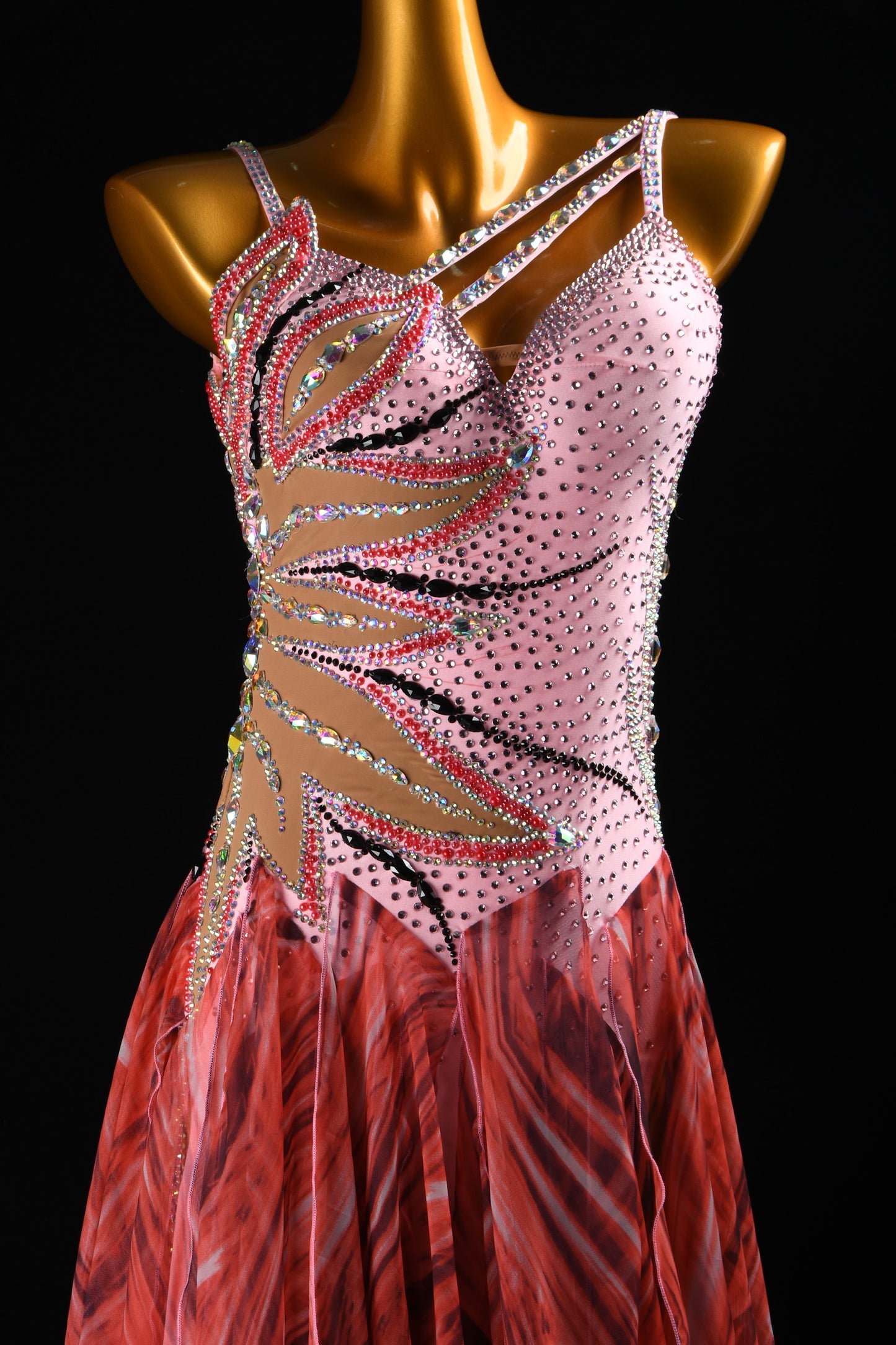 Crystal Embellished Smooth Dress