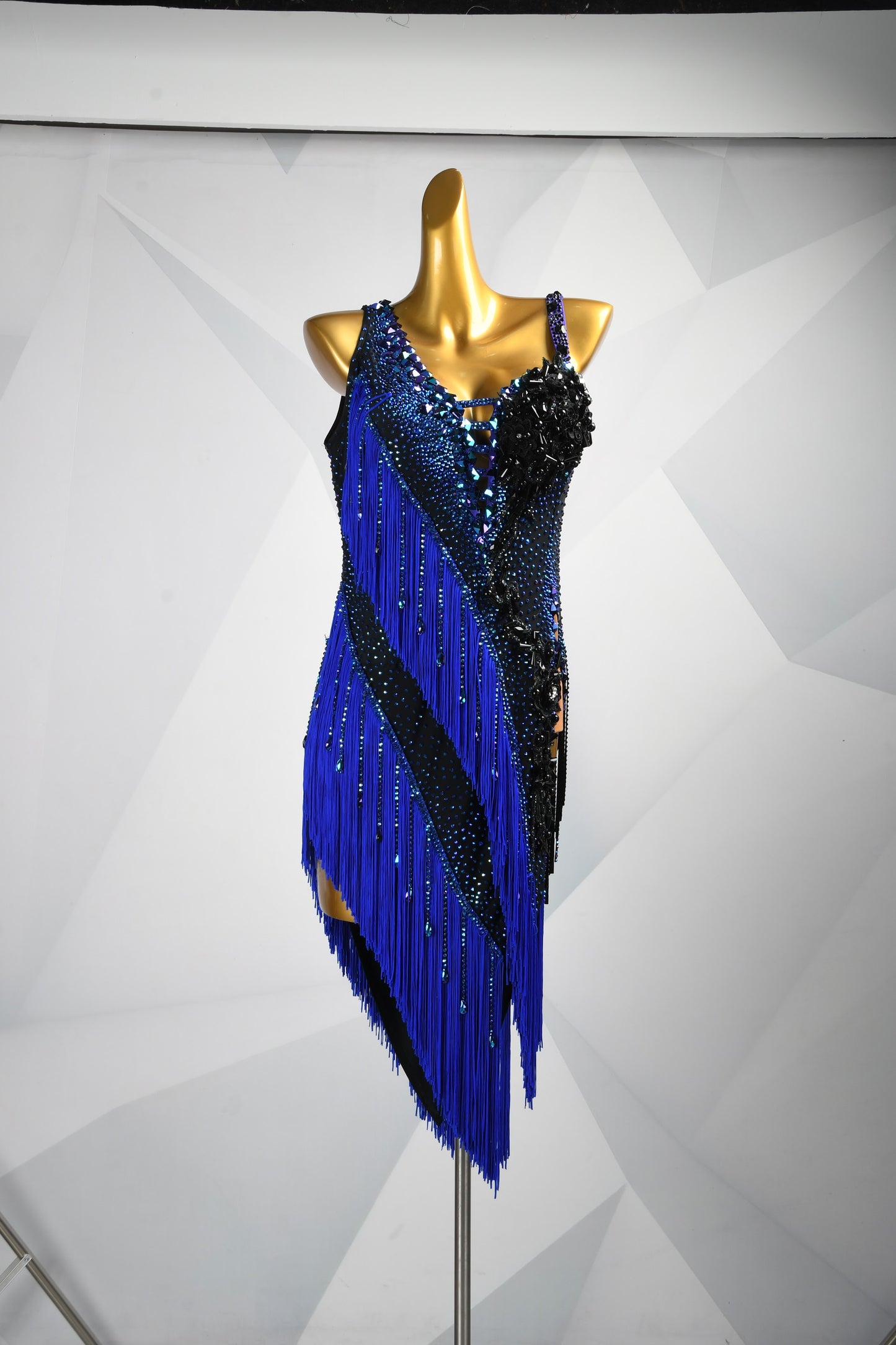 Cosmic Indigo | Custom Latin Dress | DSC_9149