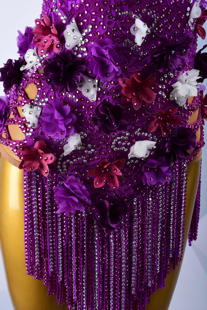 Custom Rhinestone Latin Dress