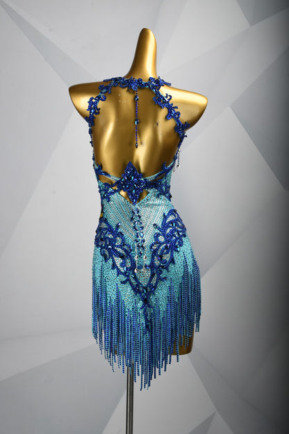 Soft Armor in Sapphire | Latin Competition Dress | DSC_1783