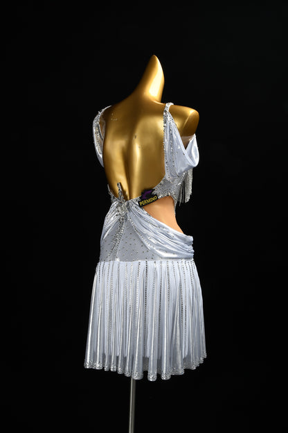The Art of Silver | Latin Competition Dress | DSC_0976