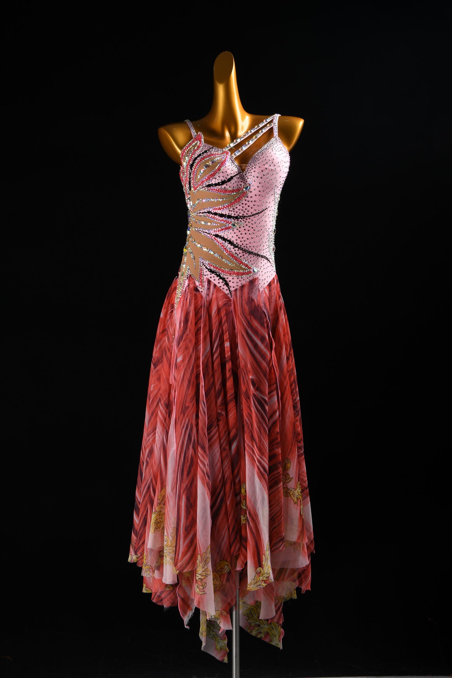 Crystal Embellished Smooth Dress