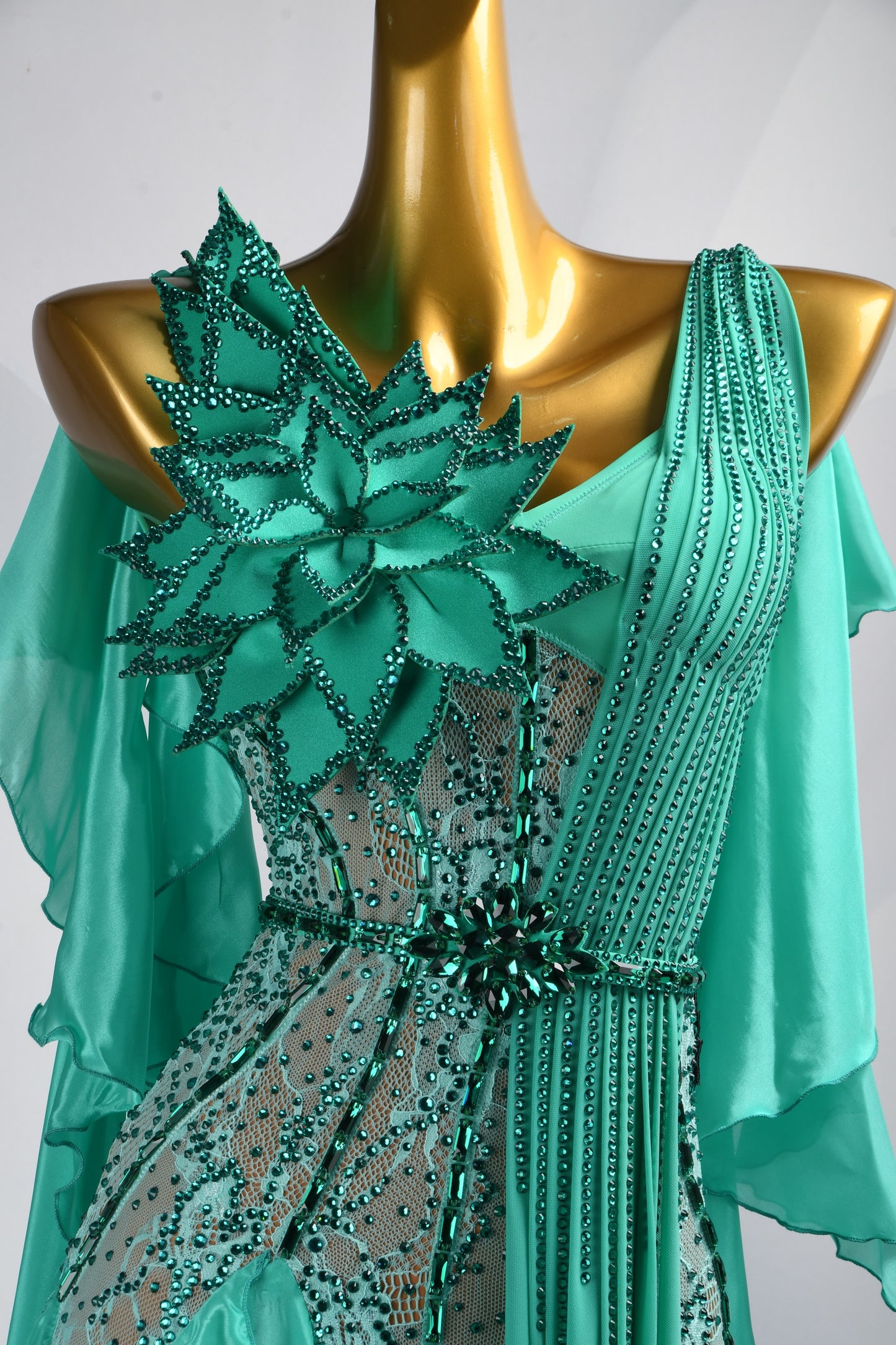Draped Like the Sea | Dancesport Competition Dress | DSC_0789