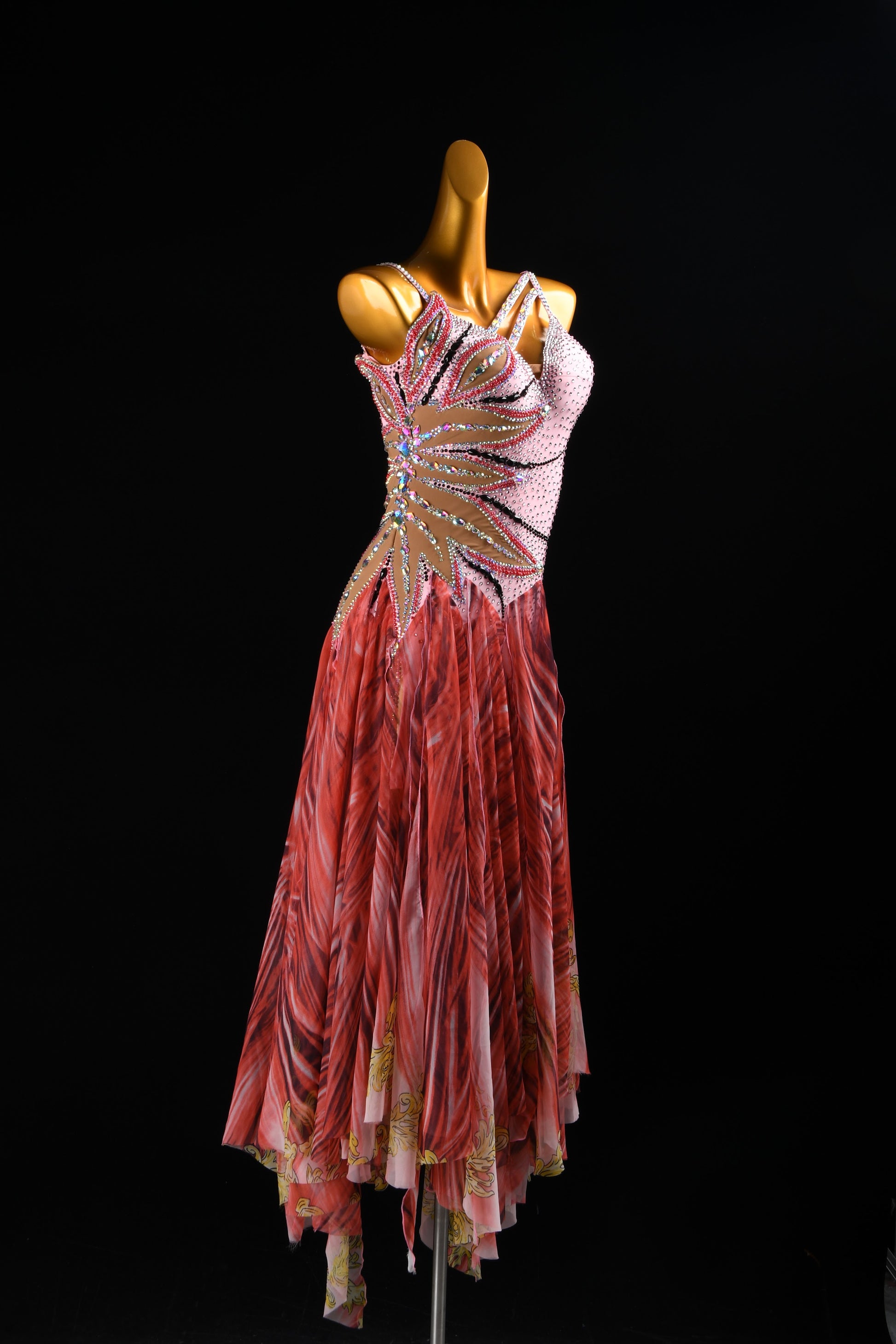 Crystal Embellished Smooth Dress