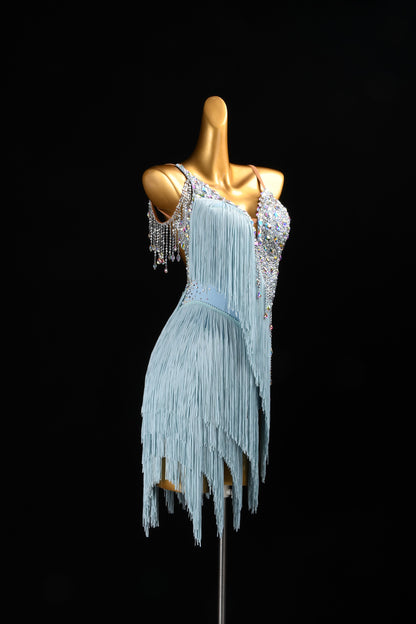 A Vision of Ice and Stardust | Latin Performance Dress | DSC_9024