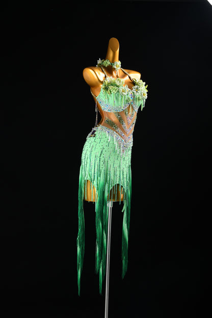 Mint Latin Dance Dress