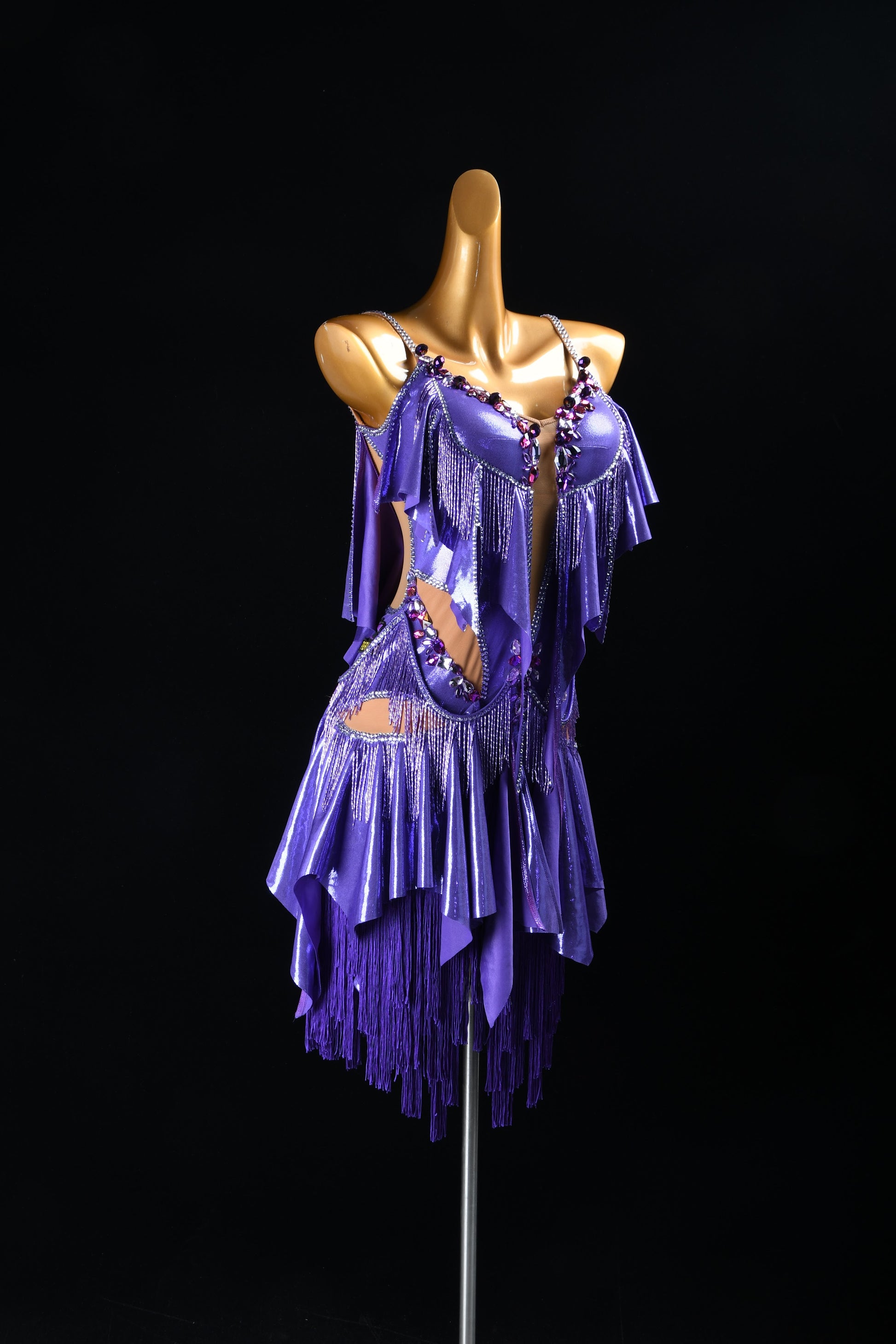 Rhinestone Latin Dress