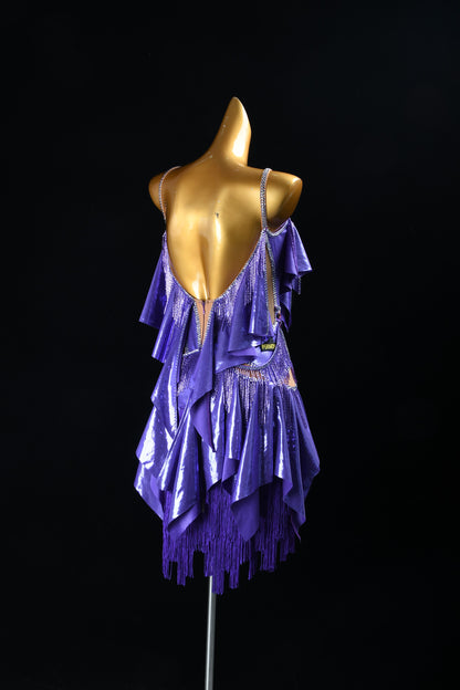 Rhinestone Latin Dress