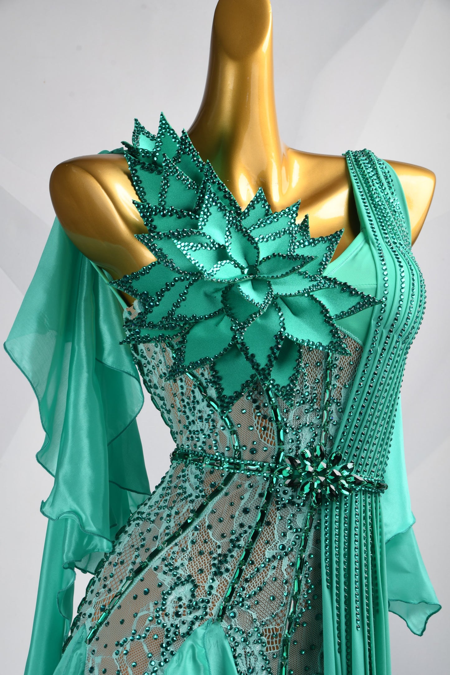 Draped Like the Sea | Dancesport Competition Dress | DSC_0789