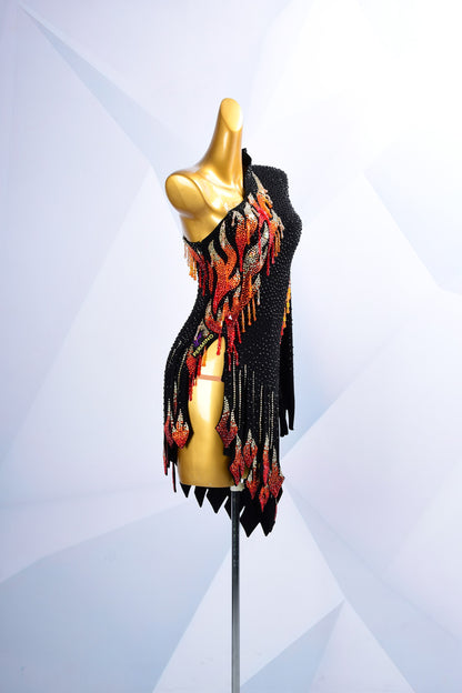 A Slow Burn in Scarlet | Latin Dress For Sale | DSC_4393